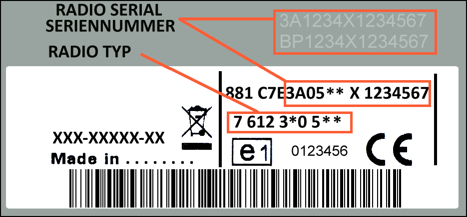 FORD TRAVELPILOT RADIO CODE